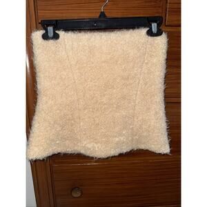 Zara Fuzzy Teddy Tube Top Shirt